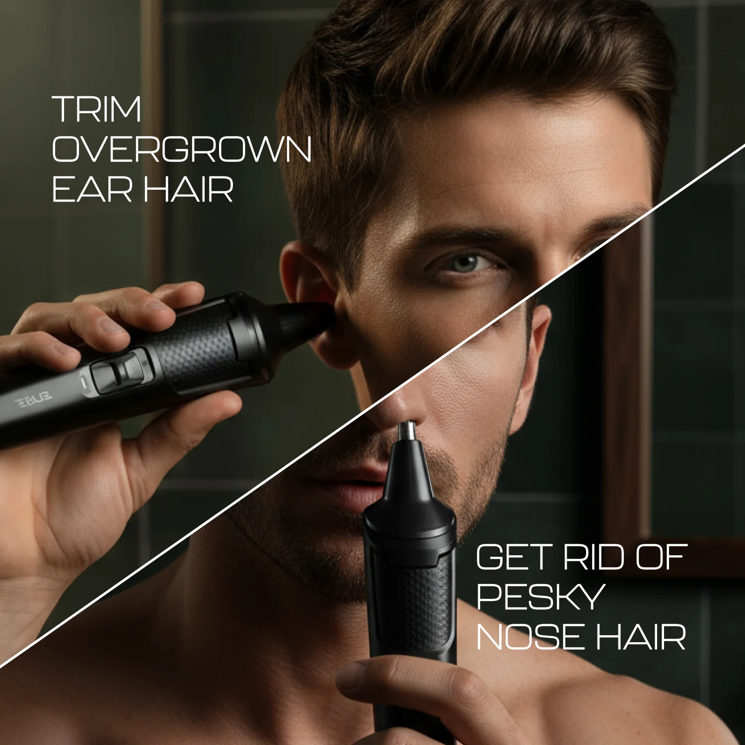 Zlade Jaws Blitz Rechargeable All-Purpose Beard Trimmer | 40 Length Settings | 3 Interchangeable Heads - Image 4