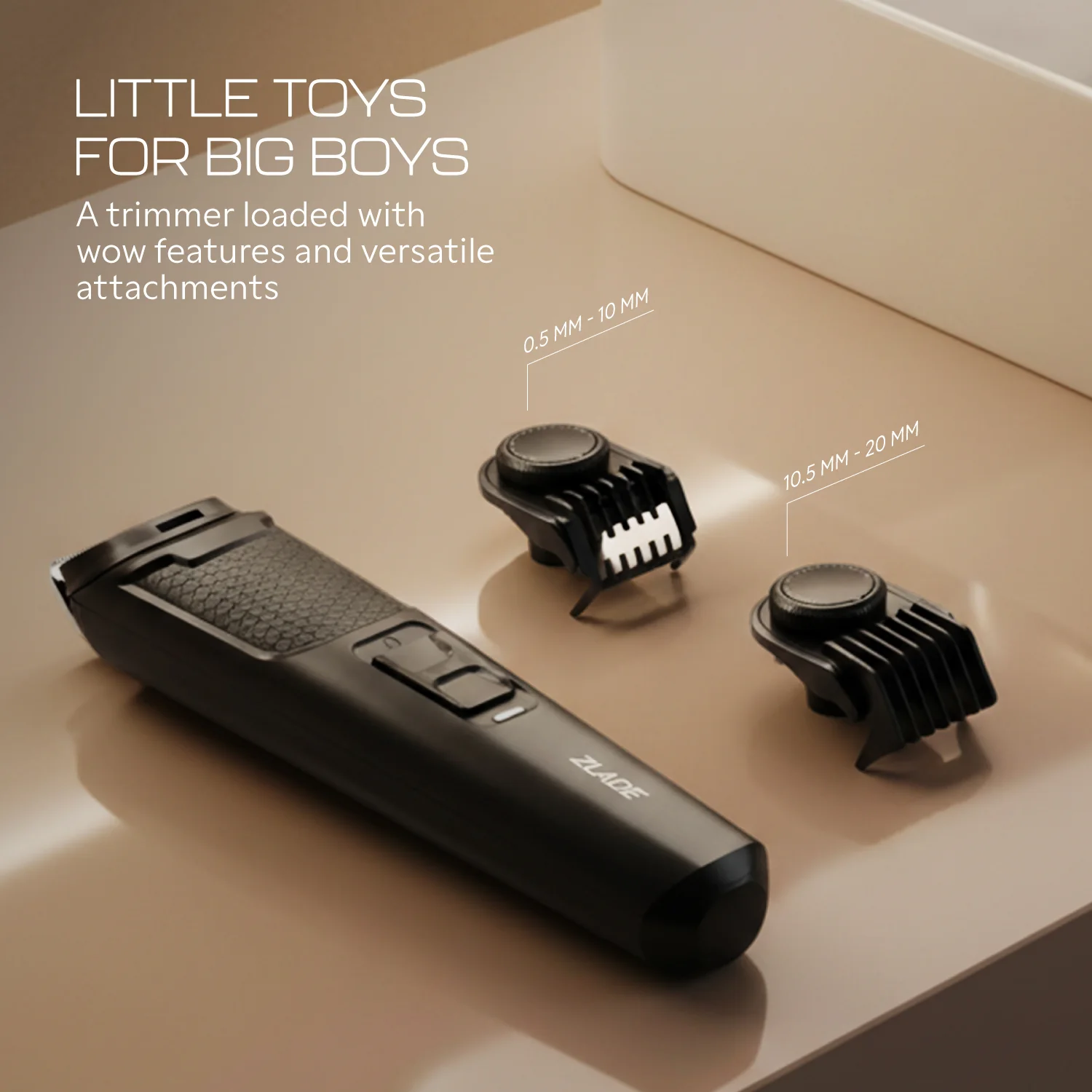 Zlade Jaws Blitz Rechargeable High-Precision Beard Trimmer | 40 Length Settings - Image 8