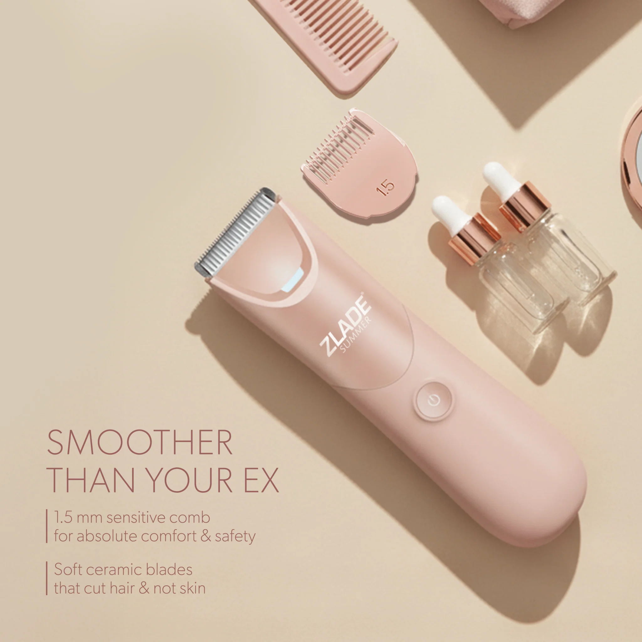 Zlade Summer Intimate Hair Removal Trimmer for Women | Bikini Line, Underarms, Body Hair | 2 AAA Battery Operated | IPX-5 Waterproof - Image 5