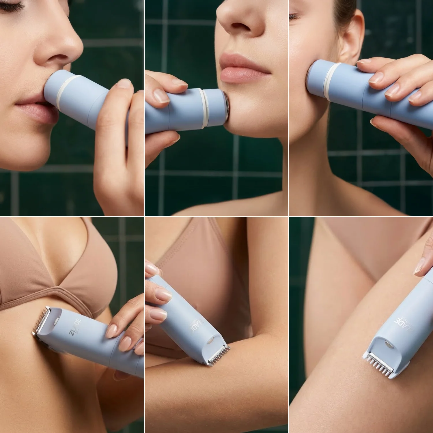 Zlade Summer Vacay | 2-in-1 Rechargeable Face Shaver and Body Trimmer for Women - Image 10