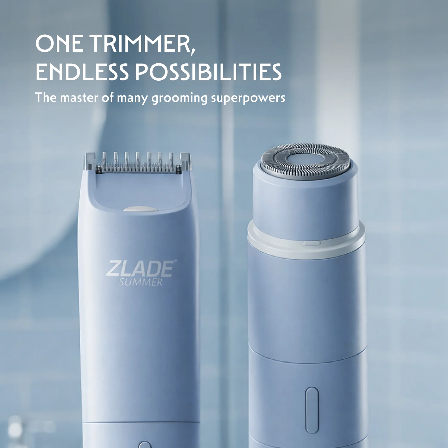 Zlade Summer Vacay | 2-in-1 Rechargeable Face Shaver and Body Trimmer for Women - Image 9